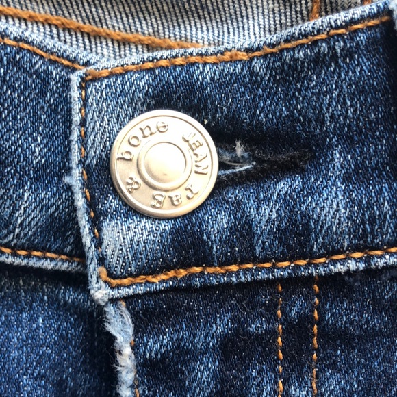 Rag and Bone Distressed Skinny Jeans - Picture 7 of 9